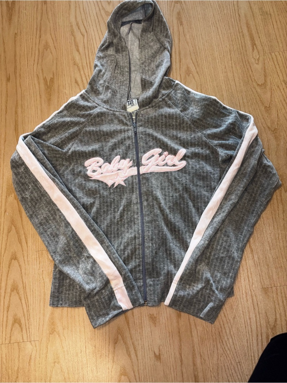 Y2K “Baby Girl” Zip Up Hoodie